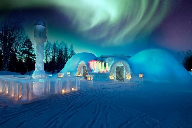 Arctic Snow Castle Visit with Lappish Dinner - Small Group Tour - Entering Rovaniemi’s handmade Snow Castle