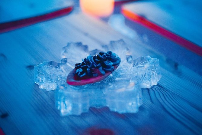 Arctic Snow Castle Visit with Lappish Dinner - Small Group Tour - Dinner in Rovaniemi’s largest ice restaurant