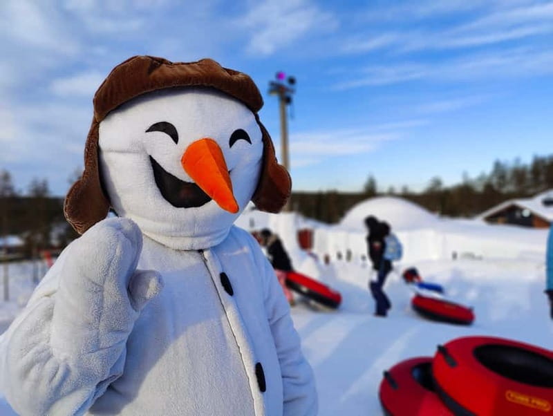 Entrance tickets to Snowman World and Snow Restaurant Dinner - Ice skating, tubing, and the large labyrinth slide