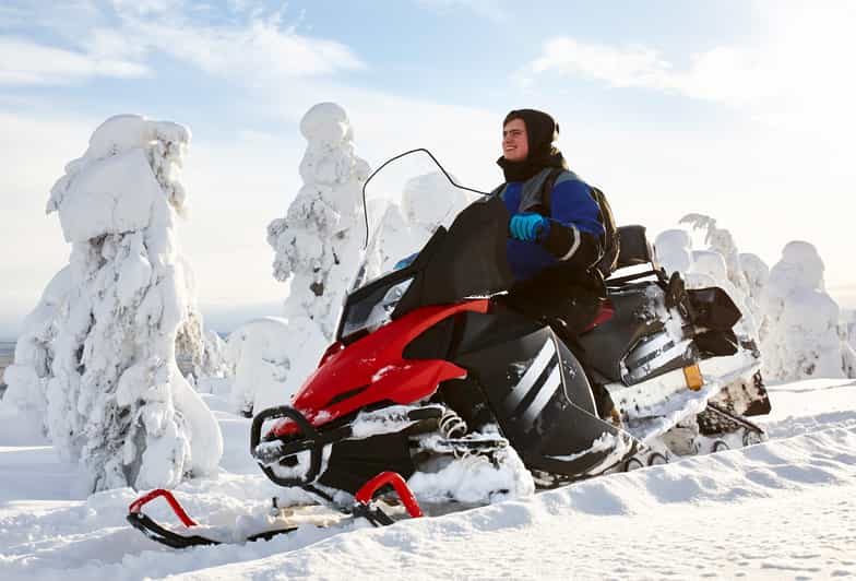 From Rovaniemi: 2-Hour Snowmobile Safari - Leaving Rovaniemi for the frozen Kemijoki