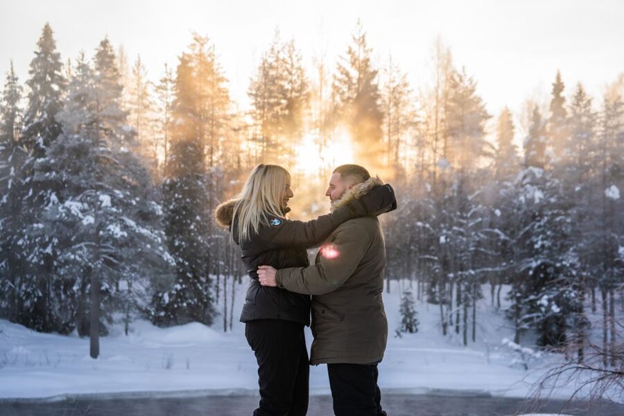 From Rovaniemi: Private Photoshoot in the Lappish Wilderness - Getting comfortable in front of the camera
