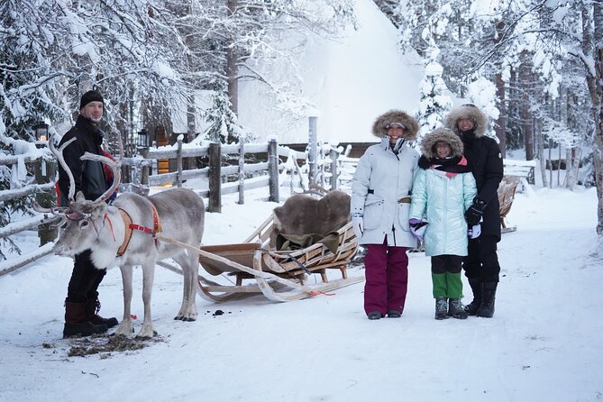 Half-Day Experience in Local reindeer farm in Lapland - The Sleigh Ride Through Snowy Woodland