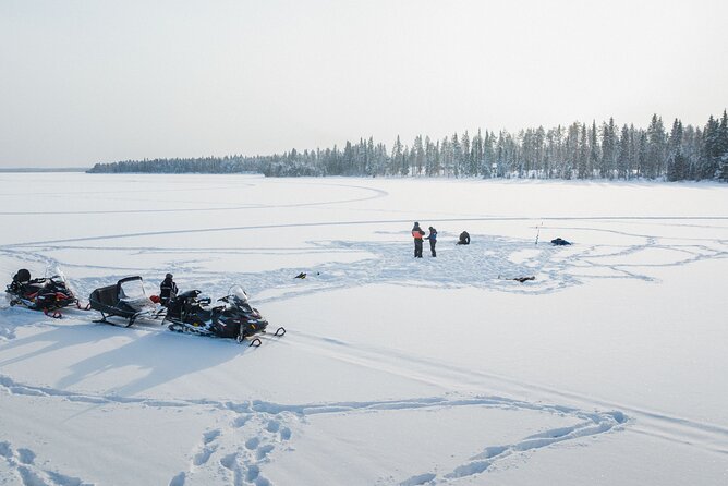 Ice Fishing and Snowmobile Safari Combo in Lapland - From Rovaniemi to the snowy forest