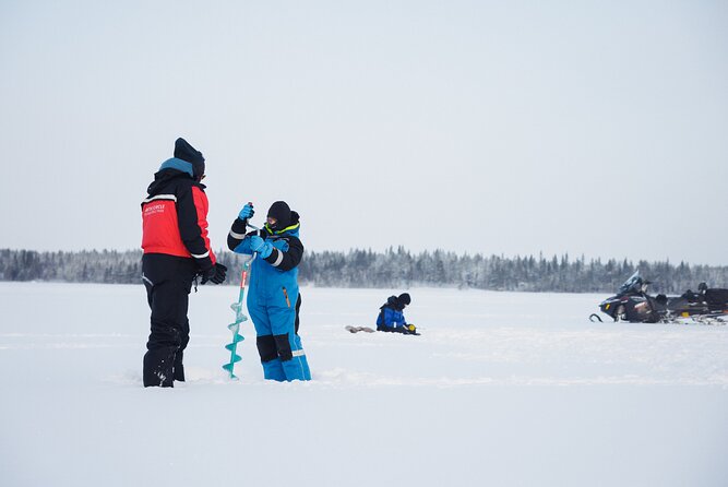 Ice Fishing and Snowmobile Safari Combo in Lapland - Is $194.44 a fair price?