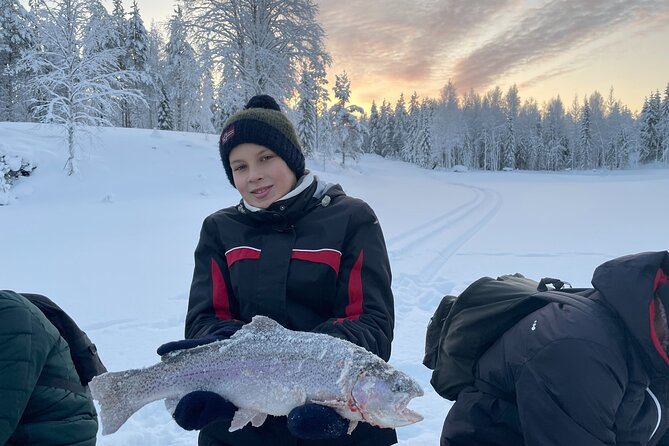 Ice fishing experience - A private pond instead of a crowded fishing camp