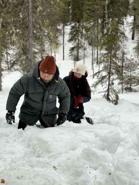 Korouoma Canyon Frozen Waterfalls Hike & Private Teepee BBQ - Weather can change the whole character of the day