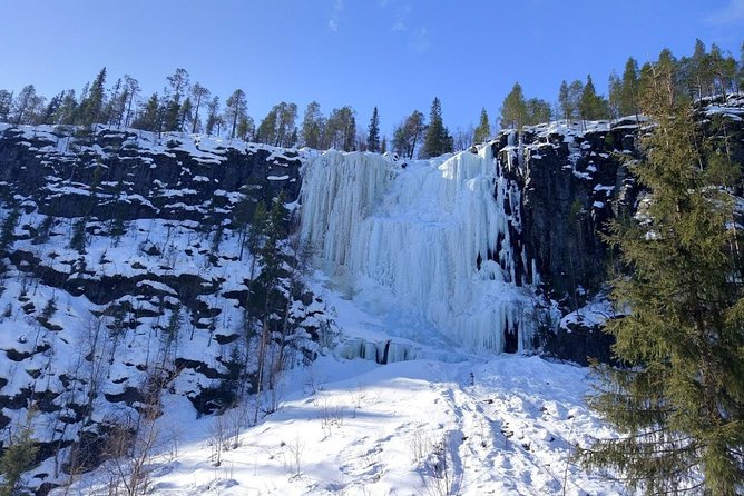 Korouoma National Park & Frozen Waterfalls Adventure - Following the official trail through the canyon