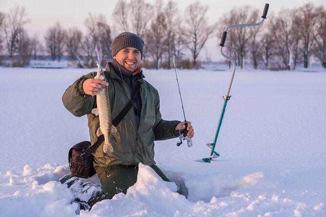 Lapland Ice Fishing Experience from Rovaniemi - Walking the Arctic Forest in Snowshoes