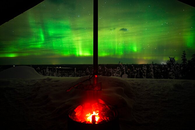 Night Snowshoeing Adventure under the Northern Lights - Snowshoes, boots, and the cold-weather setup
