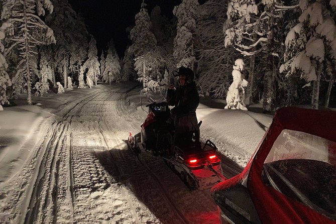 Northern Lights Night by Snowmobile (private tour) - Forest trails, frozen lakes, and the value of darkness