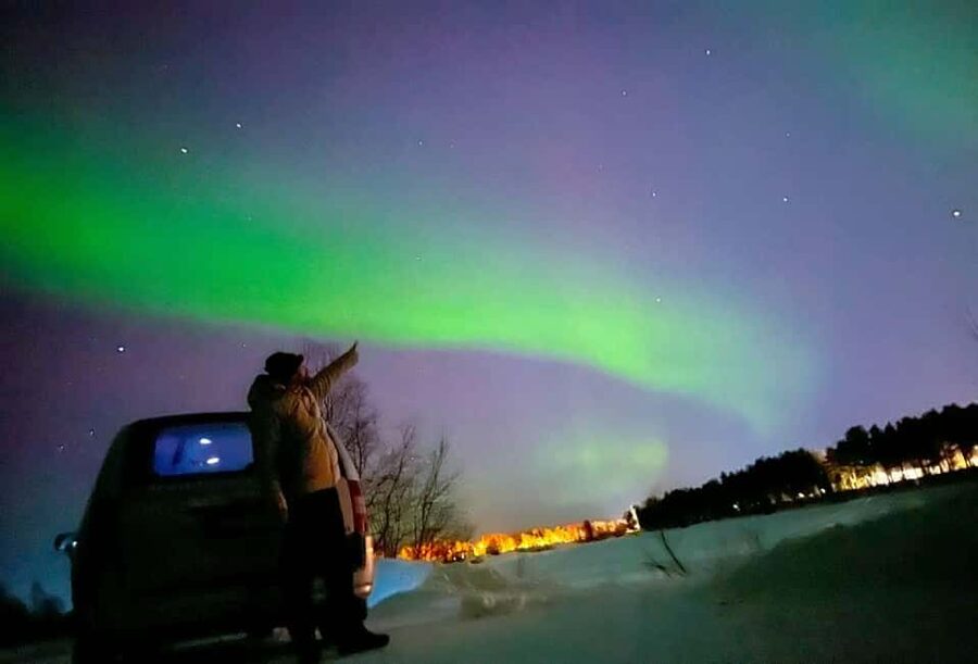 Northern lights private tour Rovaniemi - What happens after pickup