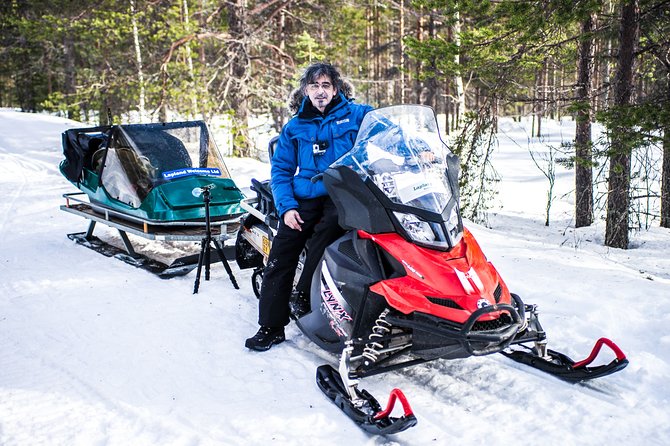 Northern Lights Snowmobile Sleigh Ride - A playful piece of Lappish tradition