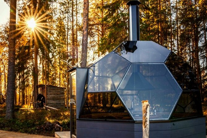 Private Glass Igloo Dinner on the Shore of Frozen Lake - The food, fire, and comfort factor
