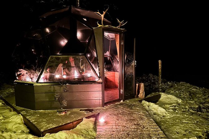 PRIVATE Glass Igloo Dinner Under Northern Lights - Price, timing, and what you receive
