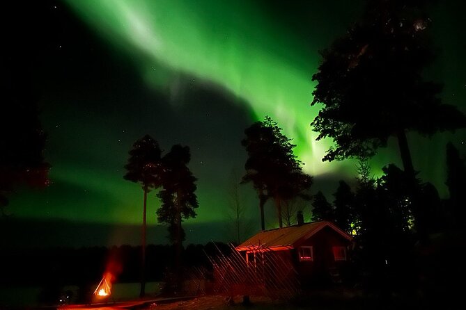 Private Northern Lights Expedition by Lapland's Experienced Team - Sausages, glogi, and a fire in the snow