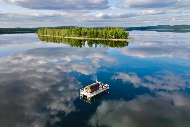 Private Traditional Finnish Sauna Boat Scenic River Cruise - From central Rovaniemi to the water
