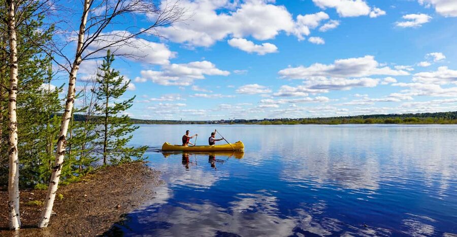 Rovaniemi: All-Day Canoe Adventure - Learning to Paddle Before the Long Stretch