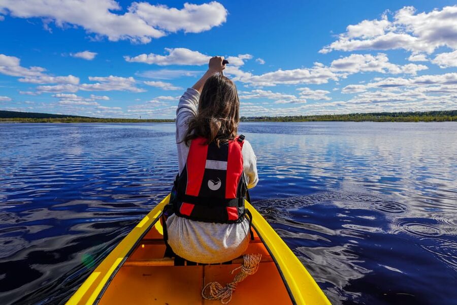Rovaniemi: All-Day Canoe Adventure - The Finnish Fire Stop Halfway Through