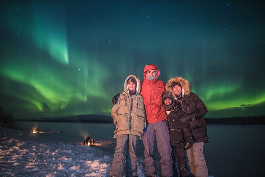 Rovaniemi: Aurora Borealis Tour - What happens at the outdoor stop