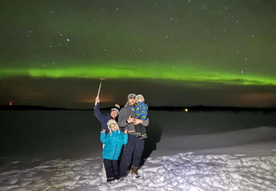 Rovaniemi: Aurora hunting and a fireside BBQ experience - The three-hour route, from pickup to return