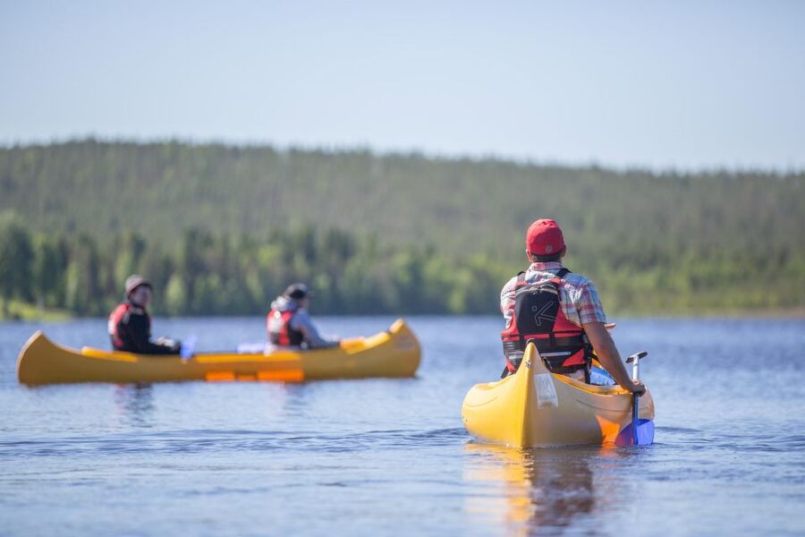 Rovaniemi: Authentic Reindeer Farm & Canoeing - Meeting the reindeer at a working local farm