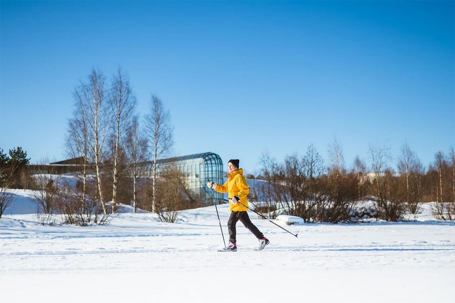 Rovaniemi: Cross Country Wilderness Ski Adventure - Learning the rhythm of Finnish cross-country skiing