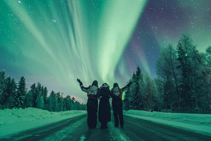 Rovaniemi: Discover the Northern Lights Photography Tour - Stop one: a quiet photo location in the Arctic night