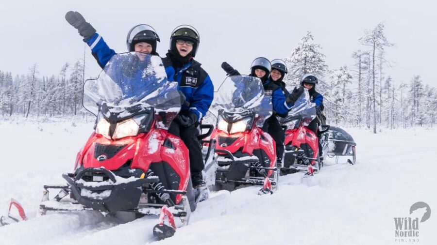 Rovaniemi: Easy Snowmobile Safari - The forest route and the photo stop