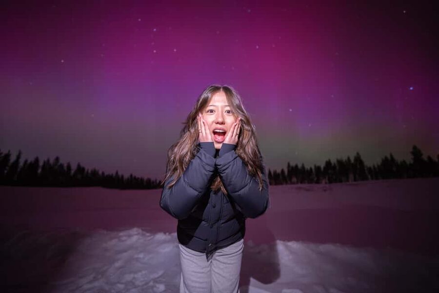 Rovaniemi: Guaranteed Northern Lights Tour with Photos - Photography without missing the show