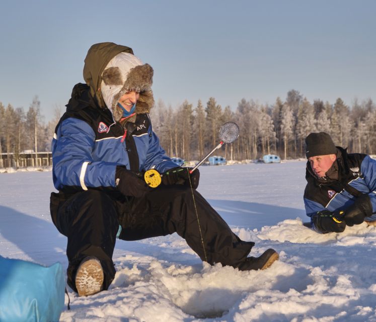 Rovaniemi: Ice-Fishing like a Finn - Who will enjoy this most?