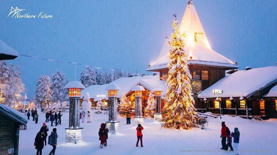 Rovaniemi: Meet Santa Claus, Reindeer Sleigh Ride & Huskies - A 400-meter reindeer sleigh ride