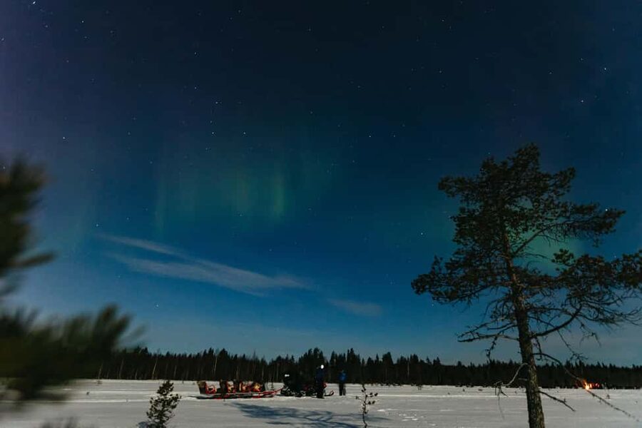 Rovaniemi: Northern Lights Family-Friendly Snowmobile Safari - Practical booking advice for a cold evening