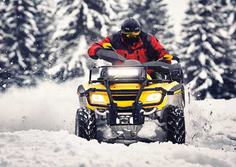 Rovaniemi: Quad Bike Ride and Ice Fishing - Getting comfortable on the quad bike