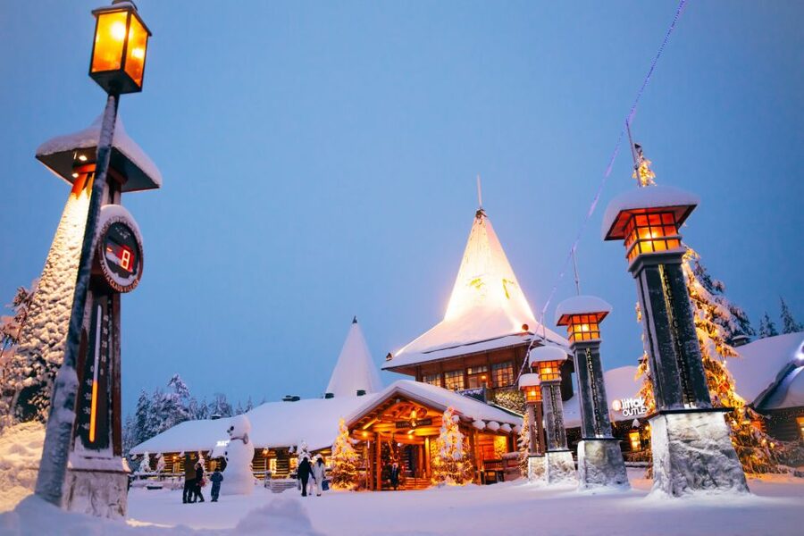 Rovaniemi: Santa’s Village & Snowmobiling to Reindeer Farm - A working reindeer farm, not a long animal visit