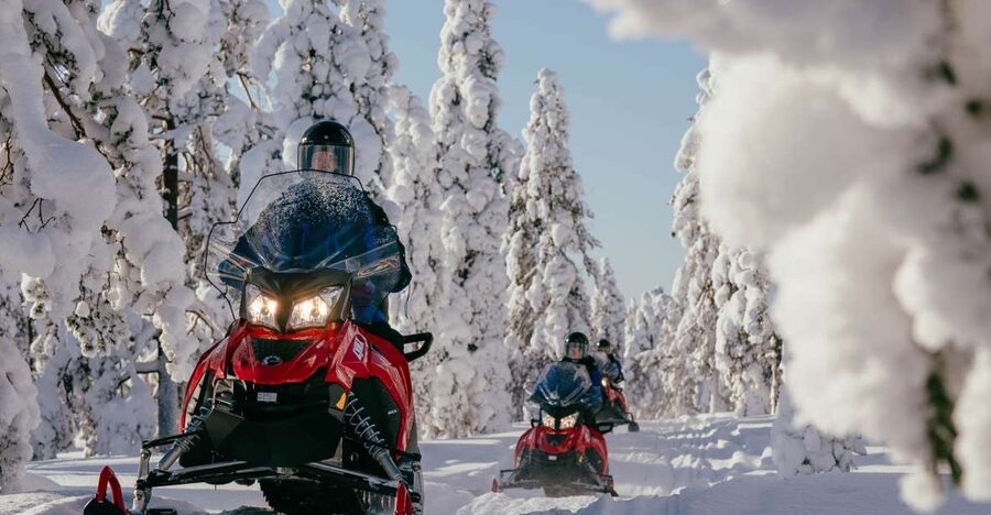 Rovaniemi: Snowmobile Adventure Tour for Adults Only - From Rovaniemi pickup to the Wild Nordic base