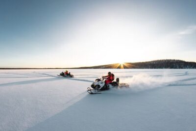Snowmobile and Ice Fishing Adventure with Lunch