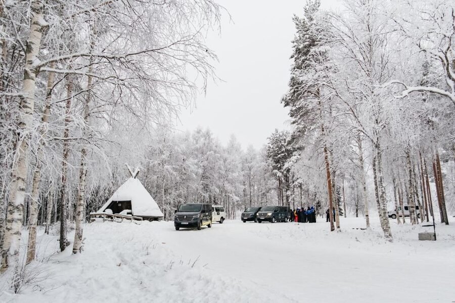 Rovaniemi: Snowmobile Safari, Reindeer & Husky Sleigh Ride - Snowmobiling across the frozen lake and forest