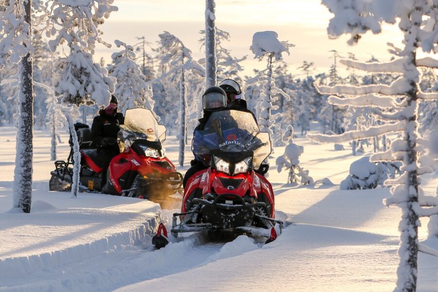 Rovaniemi: Snowmobile Safari to a Reindeer Farm - Reaching the reindeer farm