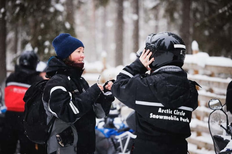 Rovaniemi: Snowmobile Tour and Reindeer Experience - Reindeer Manor and the short 500-meter sled ride
