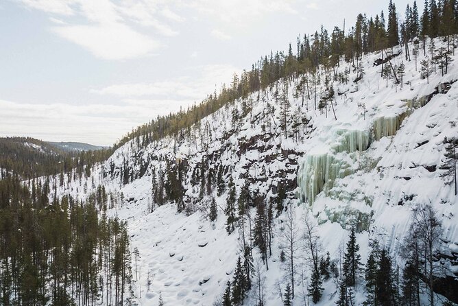 Rovaniemi - Visit to The Frozen Waterfalls of Korouoma - The Koronjää trail and its three icefalls