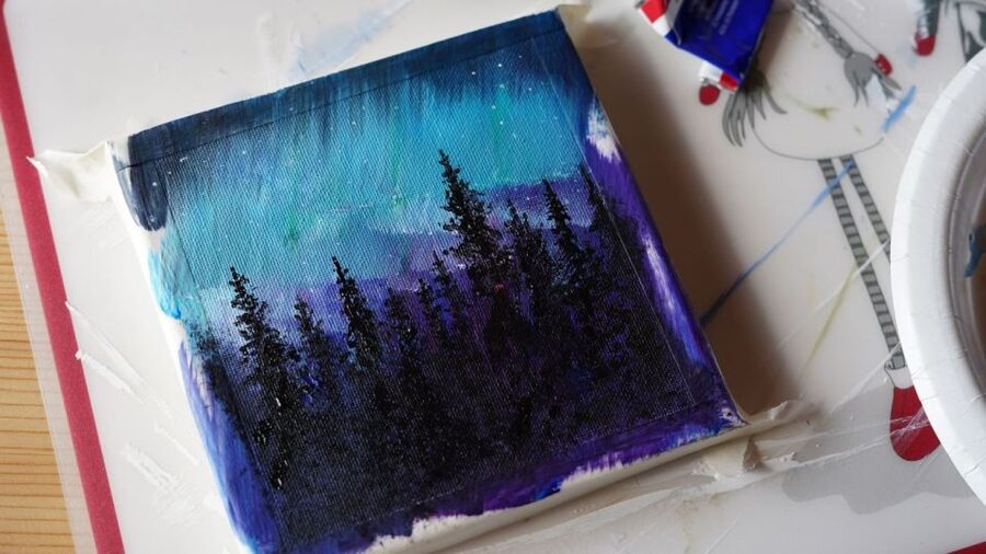 Rovaniemi: Workshop - Aurora painting - How this compares with an aurora hunt