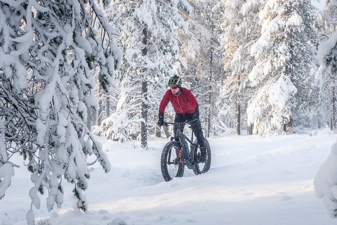 Scenic electric fat bike group ride in Rovaniemi - The downhill return and what beginners should expect