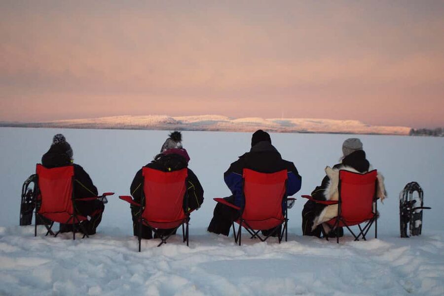 Snowshoe experience with traditional beverages in Lapland - At a glance