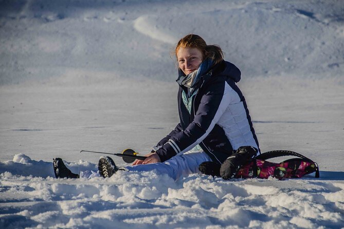 Snowshoeing Adventure with Ice-Fishing, Fire and Survival - From Jaakonkatu to the silent forest