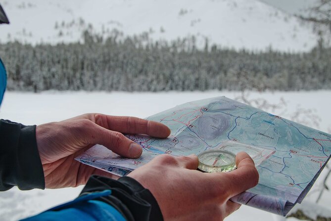 Snowshoeing Adventure with Ice-Fishing, Fire and Survival - Learning from trees, mushrooms, and other local materials
