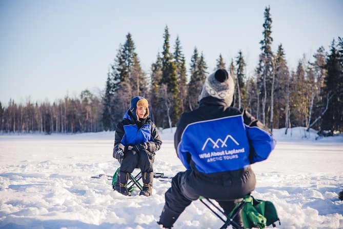 Snowshoeing and Ice Fishing Tour - Crossing the frozen lake