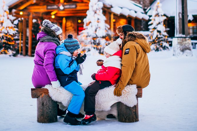Trip to Arctic Circle, Santa Claus Village and Santas Reindeer - Reindeer, lunch, and the limits of the stop