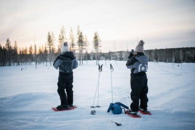 Wilderness snowshoe adventure